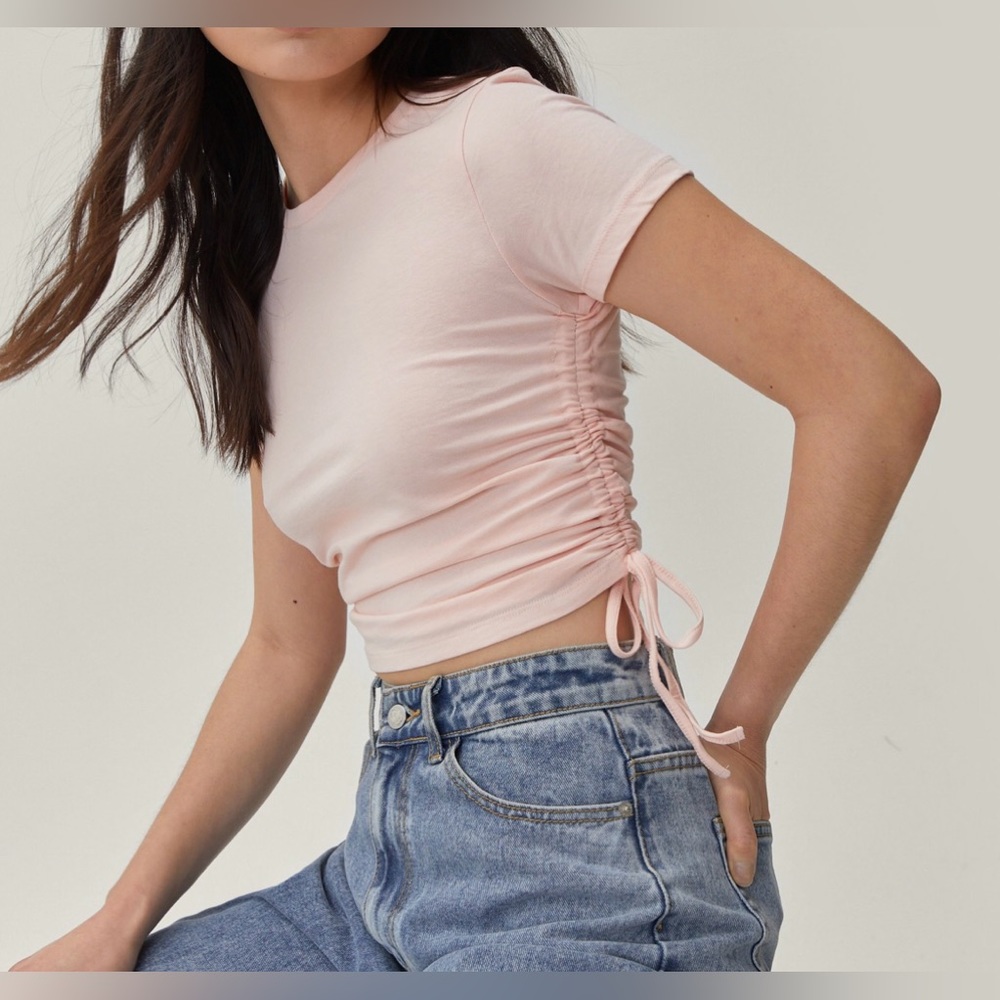 Nasty Gal No Ruche At All Ribbed Top